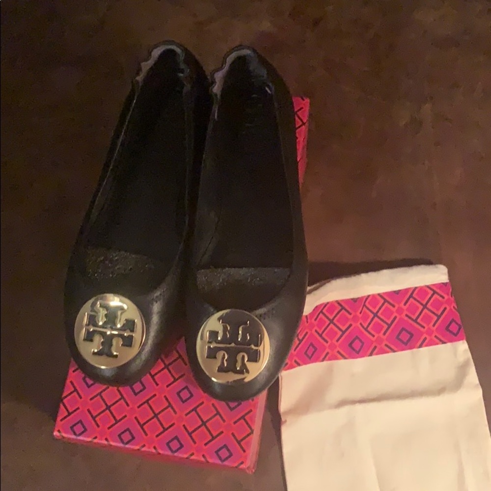 Tory Burch Minnie Travel Ballet black/gold